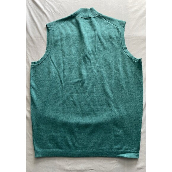 Peter Millar Crown Comfort Vest Mens Medium Teal Green - Picture 7 of 7